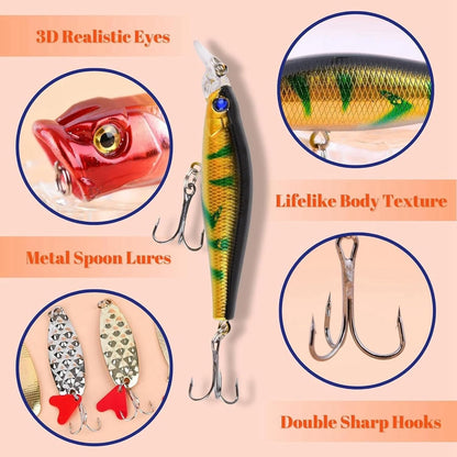 Fishing Advent Calendar 2025 – 24-Day Fishing Lure Set