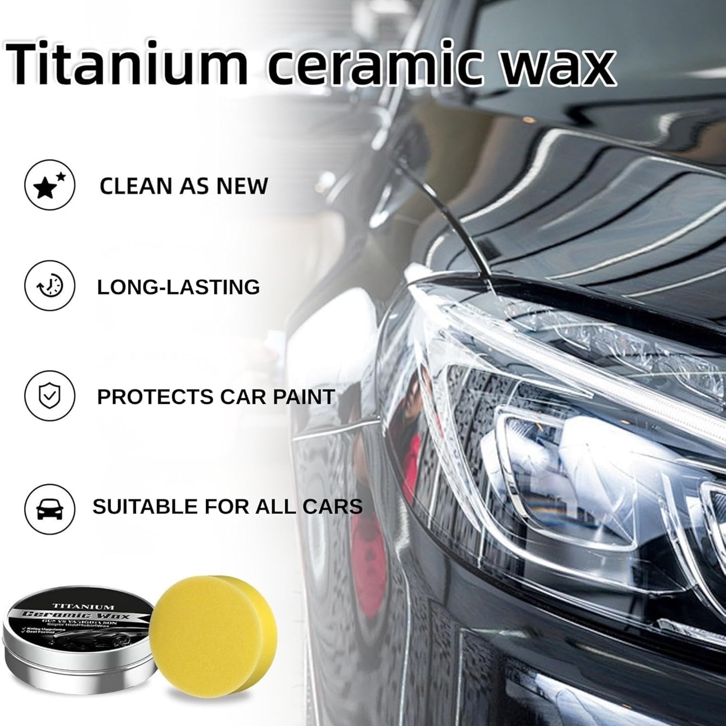 💥Ceramic Wax & Coating — High Gloss Protection & Scratch Renewal
