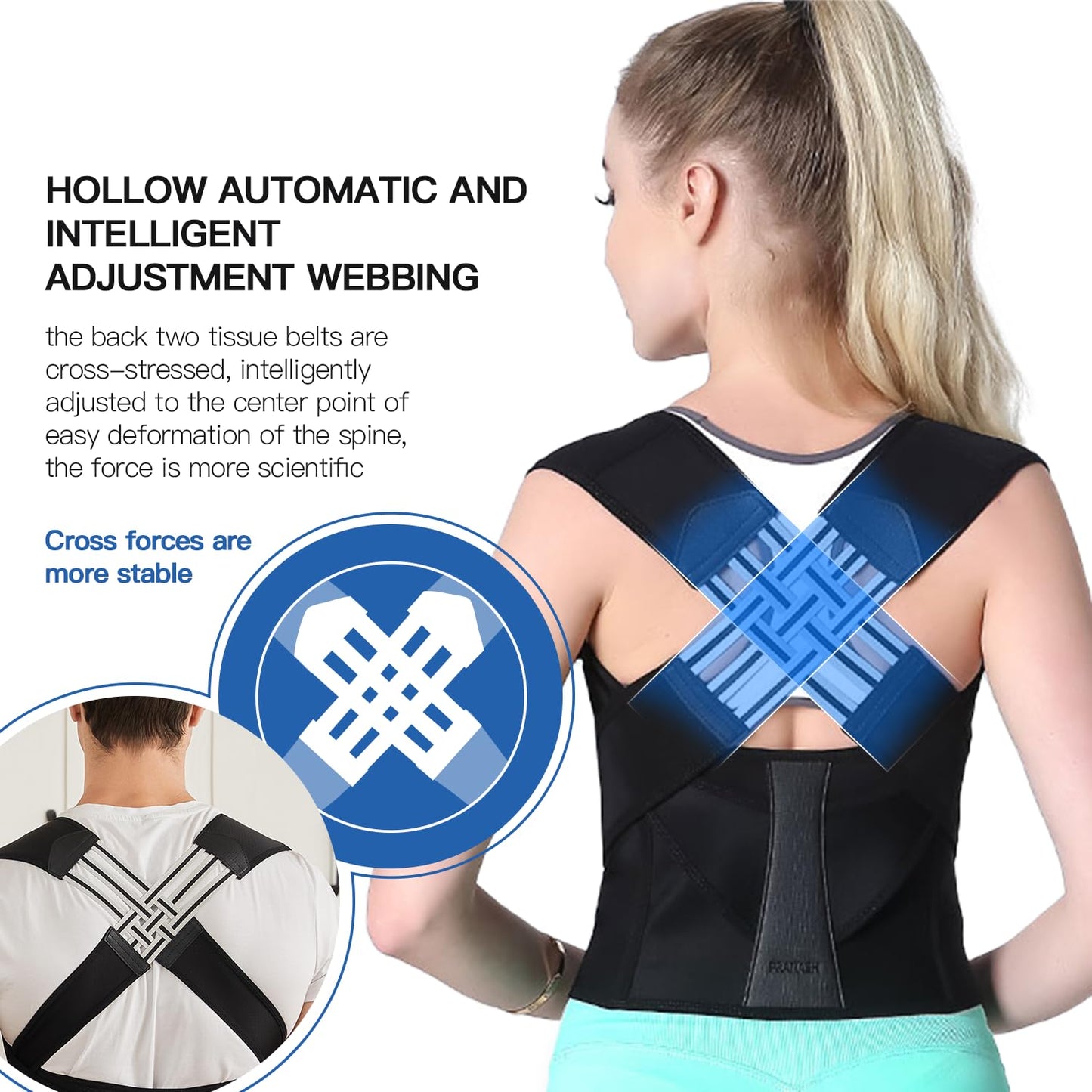 Adjustable Ergonomic Posture Corrector – All-Day Support