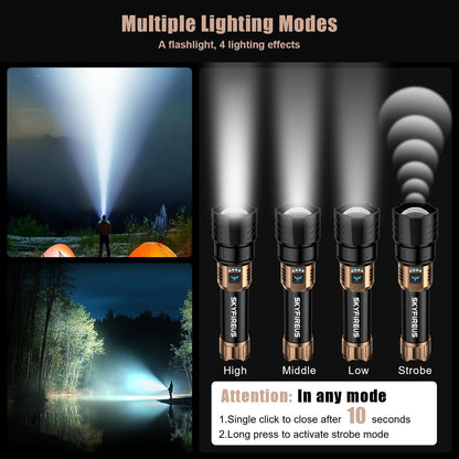 SKYFIRE LED Flashlight – Power Meets Precision