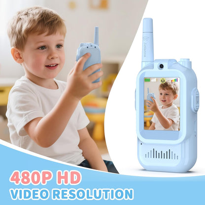 Handheld 2 Pack Rechargeable Video Intercom Kids Walkies Talkies