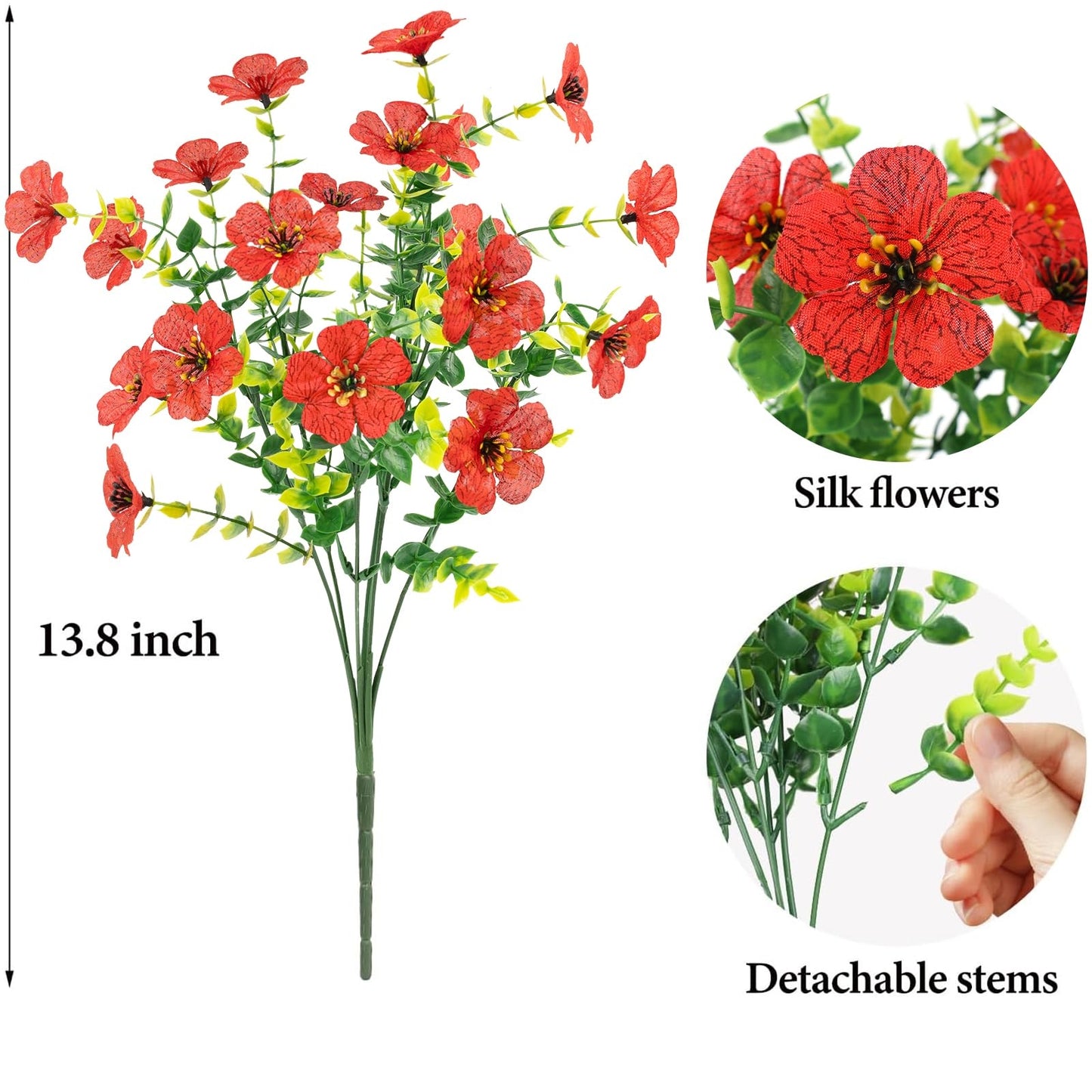 🌼 Artificial Flowers for Outdoor Decoration