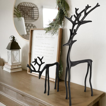 Holiday Time - Metal Deer Tabletop Decoration Set