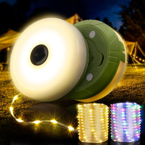 Rechargeable Camping String Lights – 4-in-1 Retractable LED Outdoor Lamp
