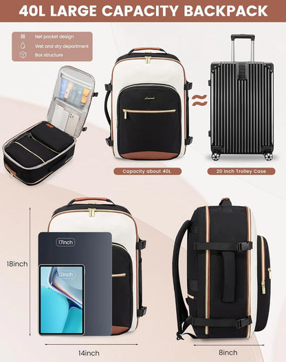 4Pcs Large Travel Backpack