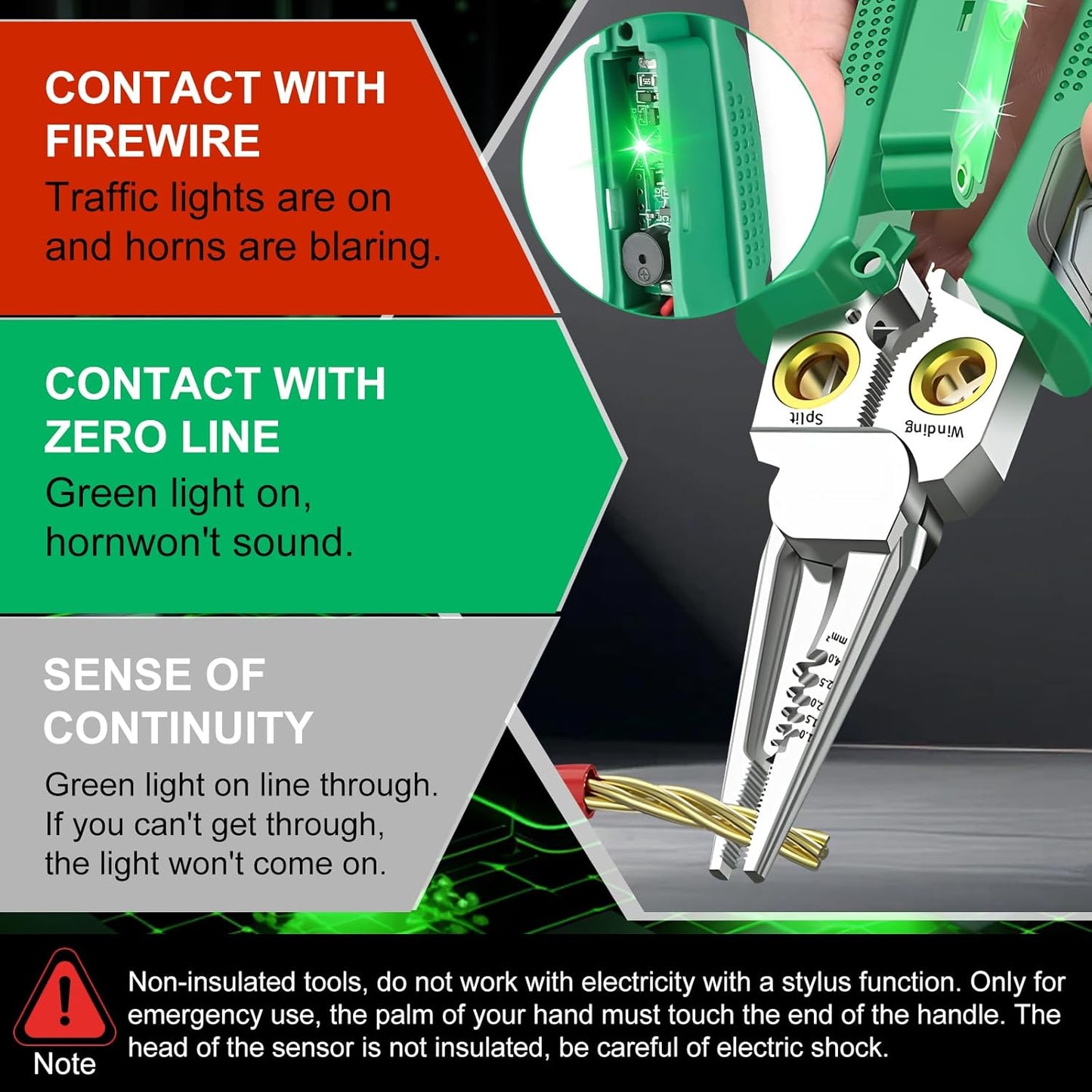 8 In 1 Wire Stripping Pliers Multifunction Electrician Cable Splitting Tools