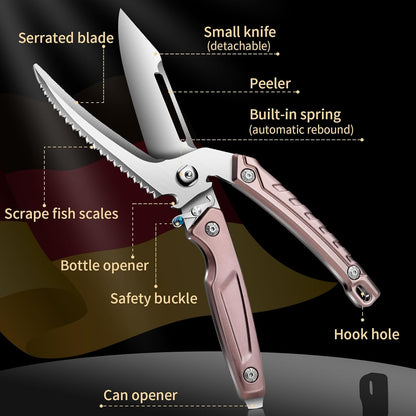 Multifunctional Split Cutting Tool with Detachable Scissors