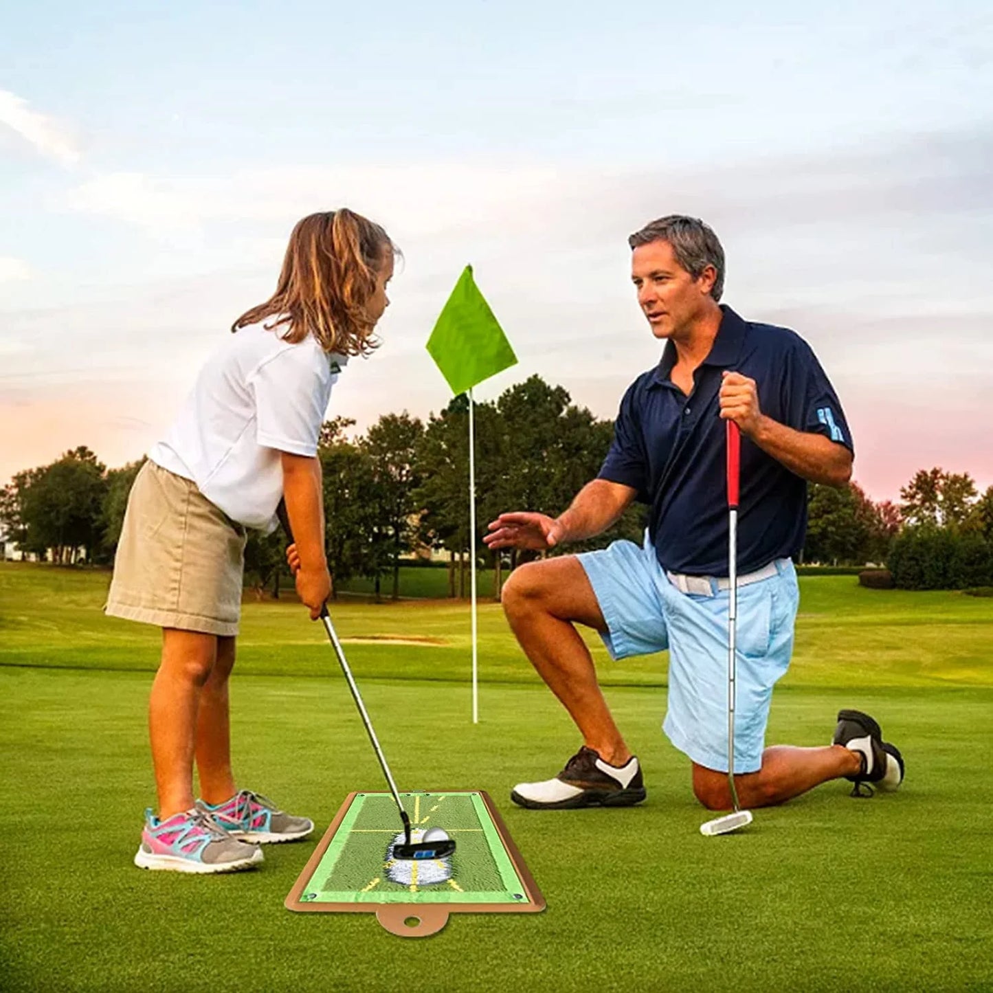 Golf Training Mat for Swing Detection Batting