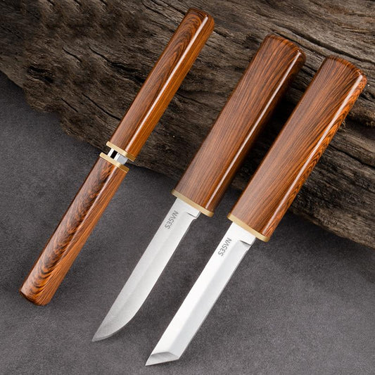 2 in 1 Double Blade Set with Wooden Handle
