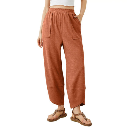 Womens Baggy Wide Leg Pants with Large Pockets