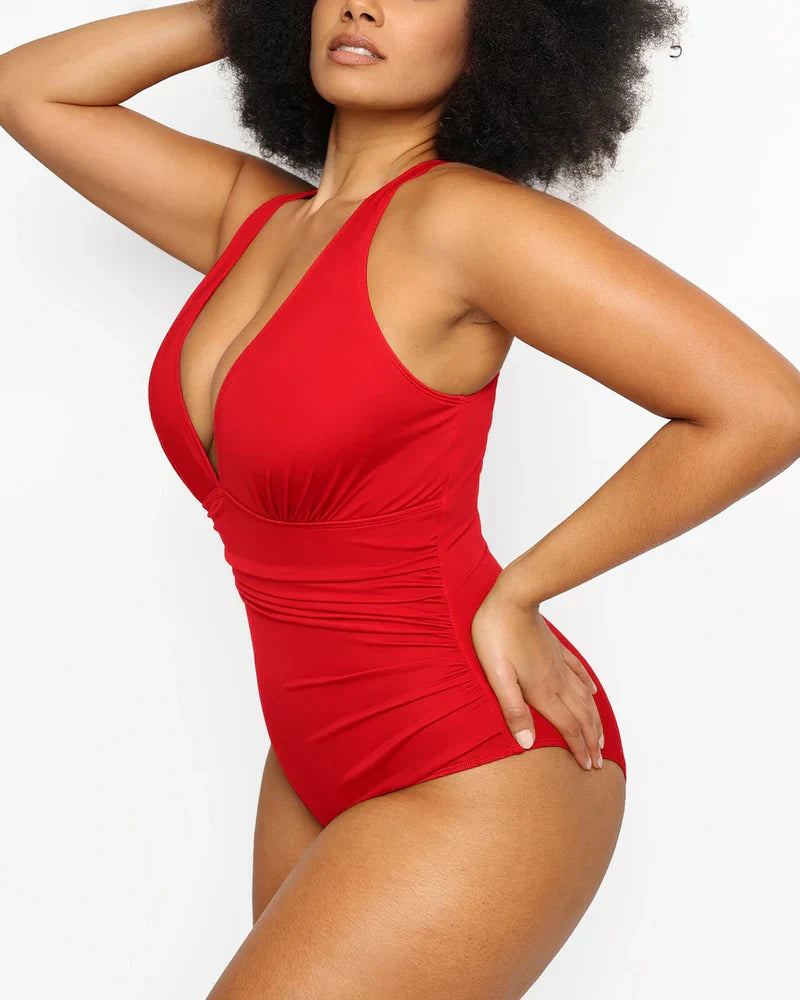 SMART SCULPT PLUNGE SWIMSUIT FLATTER YOUR FIGURE