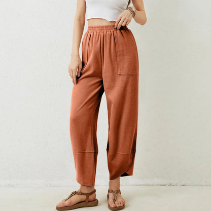 Womens Baggy Wide Leg Pants with Large Pockets