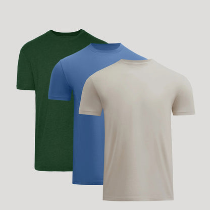 The Essential Crew Neck Tees – 3-Pack for Everyday Comfort