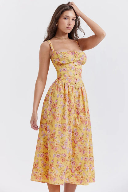🥰TATIANA BUTTER PRINT MIDI SUNDRESS