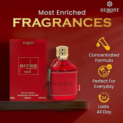 🎁Dumont Nitro Red For Men  Parfum Spray