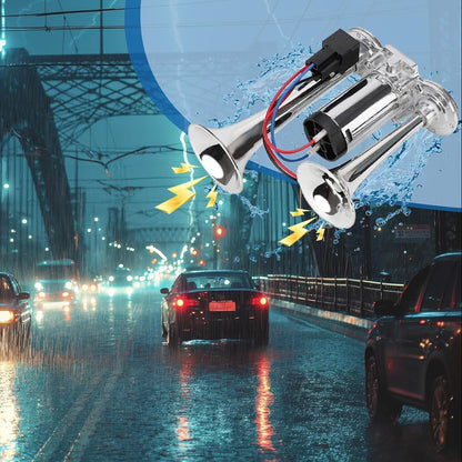 2025 Upgraded 130DB Super Loud Dual Electric Air Horn for Truck