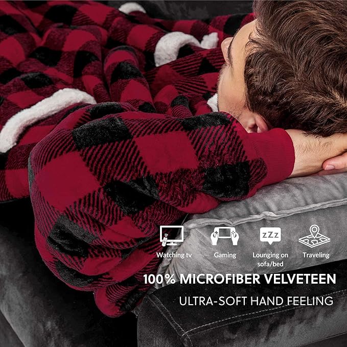 Long Wearable Blanket Hoodie