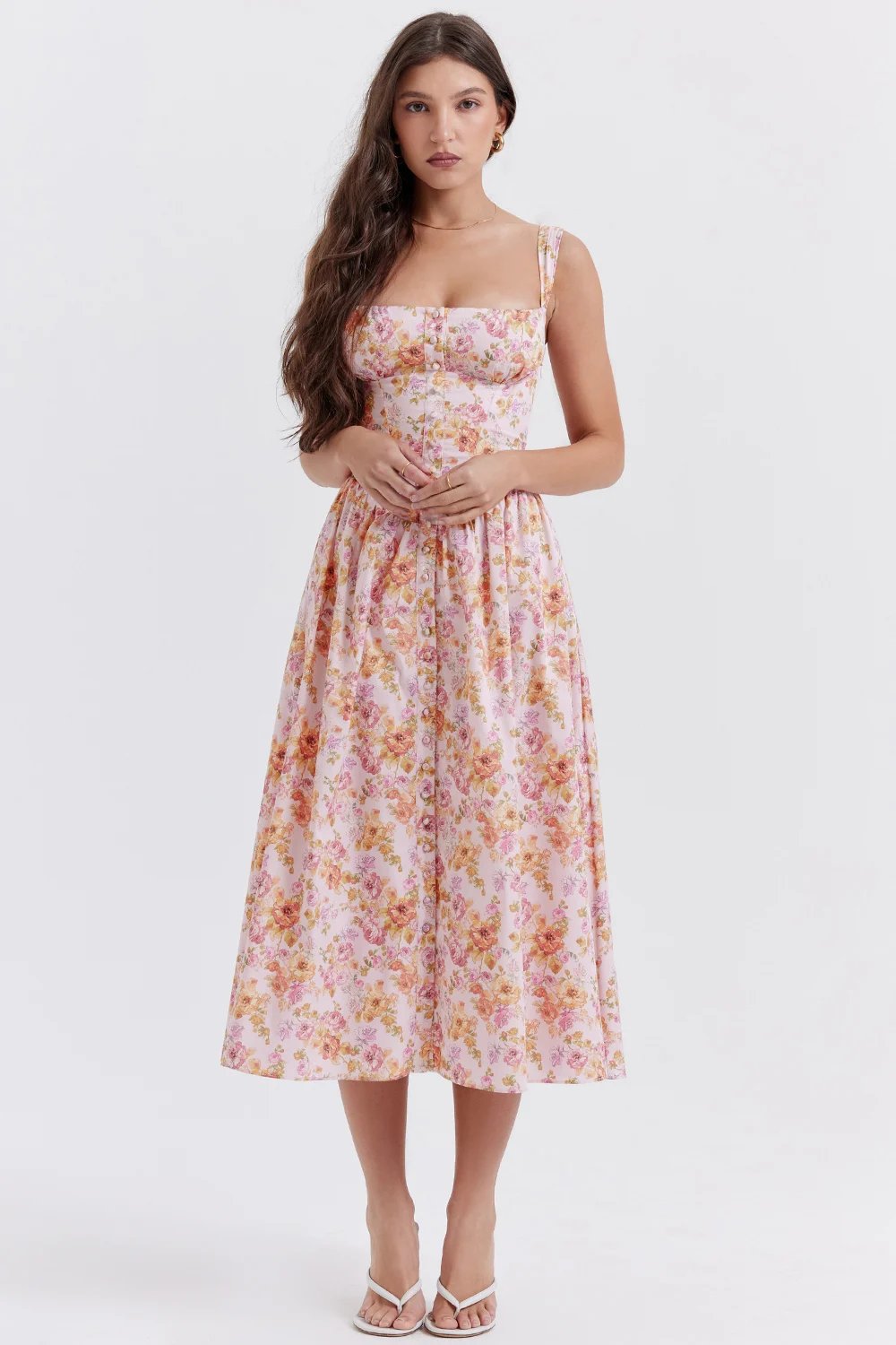 🥰TATIANA ROSE PRINT MIDI SUNDRESS