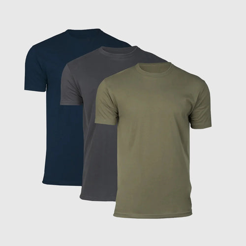 The Essential Crew Neck Tees – 3-Pack for Everyday Comfort