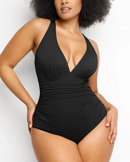 SMART SCULPT PLUNGE SWIMSUIT FLATTER YOUR FIGURE