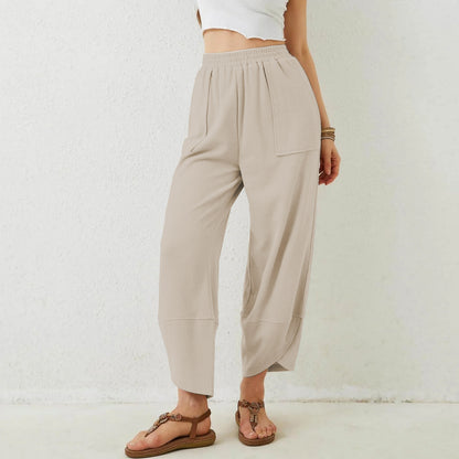 Womens Baggy Wide Leg Pants with Large Pockets