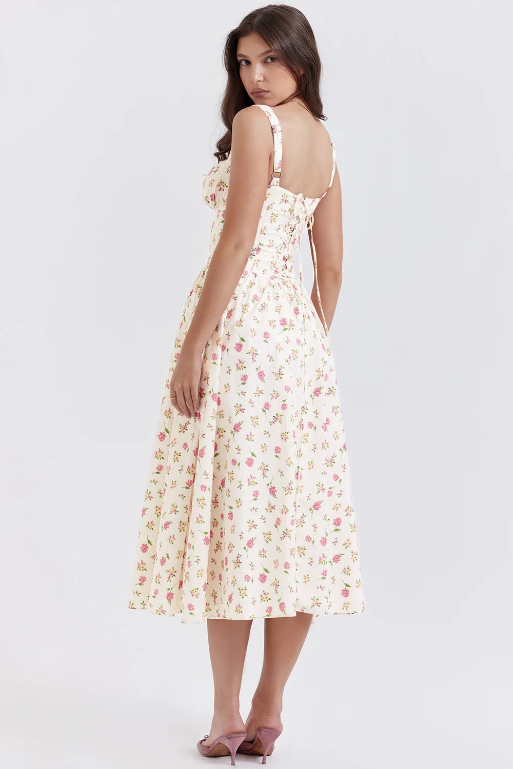 Tatiana ROSE PRINT MIDI SUNDRESS