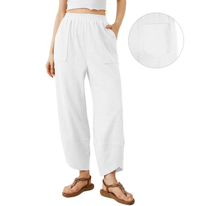 Womens Baggy Wide Leg Pants with Large Pockets