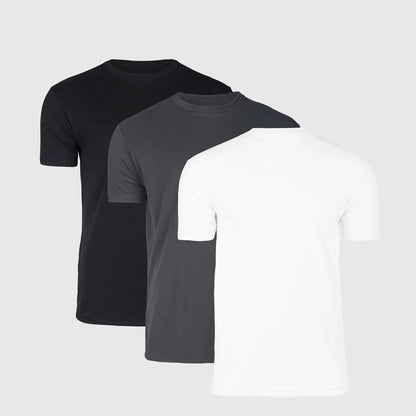The Essential Crew Neck Tees – 3-Pack for Everyday Comfort