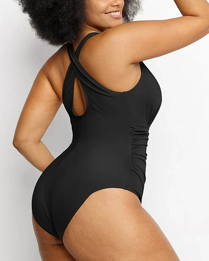 SMART SCULPT PLUNGE SWIMSUIT FLATTER YOUR FIGURE