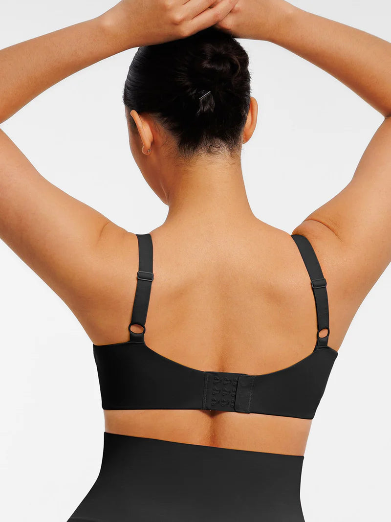 Adjustable Deep V-Neck Underwire Bra