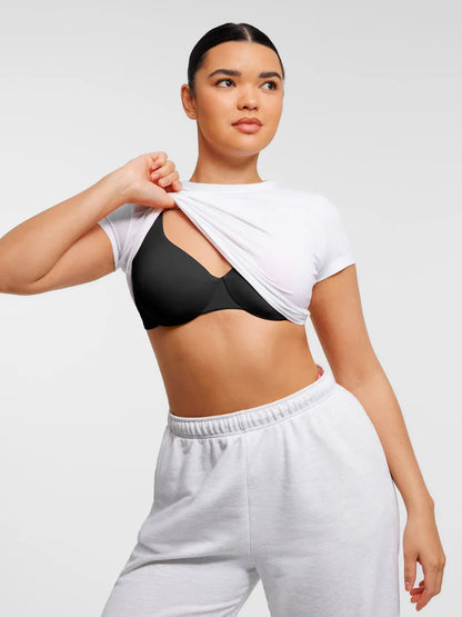 Adjustable Deep V-Neck Underwire Bra