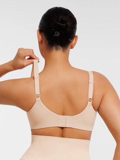 Adjustable Deep V-Neck Underwire Bra