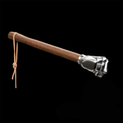 Heavy-Duty Fist Wooden Handle Hammer Ornament