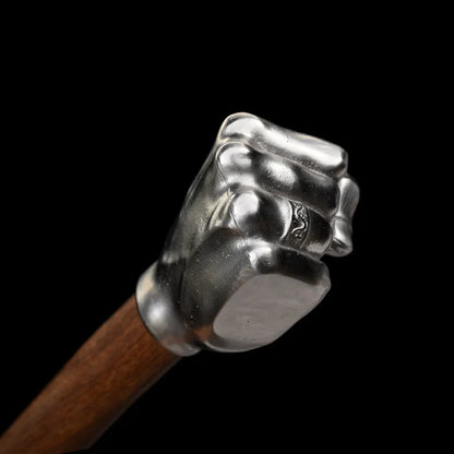 Heavy-Duty Fist Wooden Handle Hammer Ornament