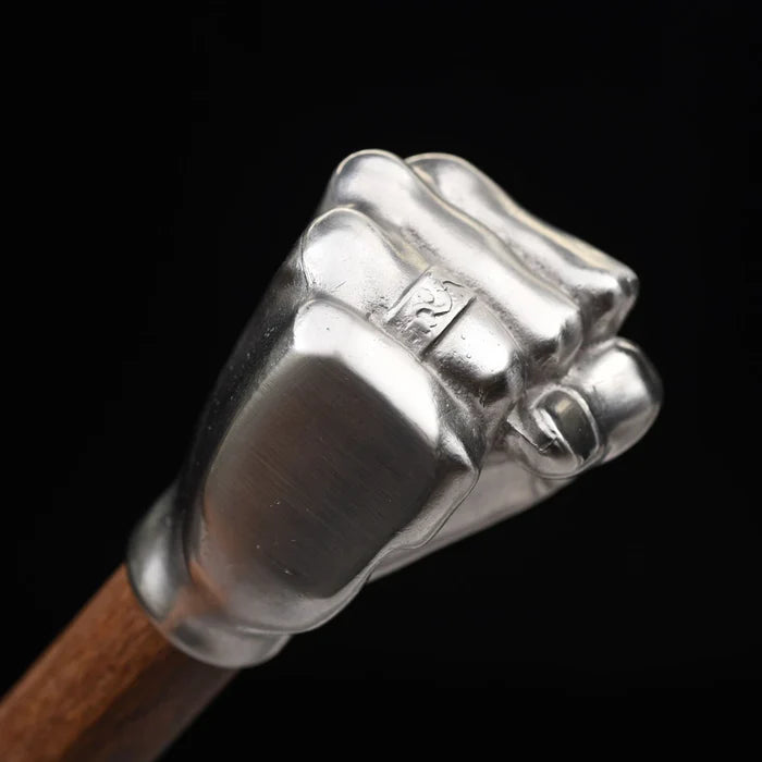 Heavy-Duty Fist Wooden Handle Hammer Ornament