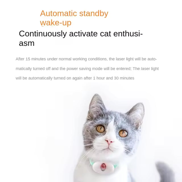 Intelligent Infrared Laser Cat Collar with Interactive PC Toys
