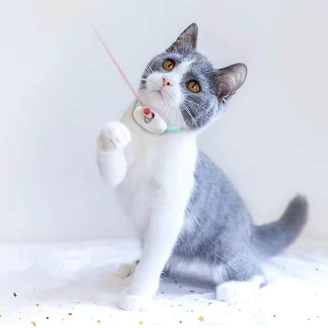 Intelligent Infrared Laser Cat Collar with Interactive PC Toys