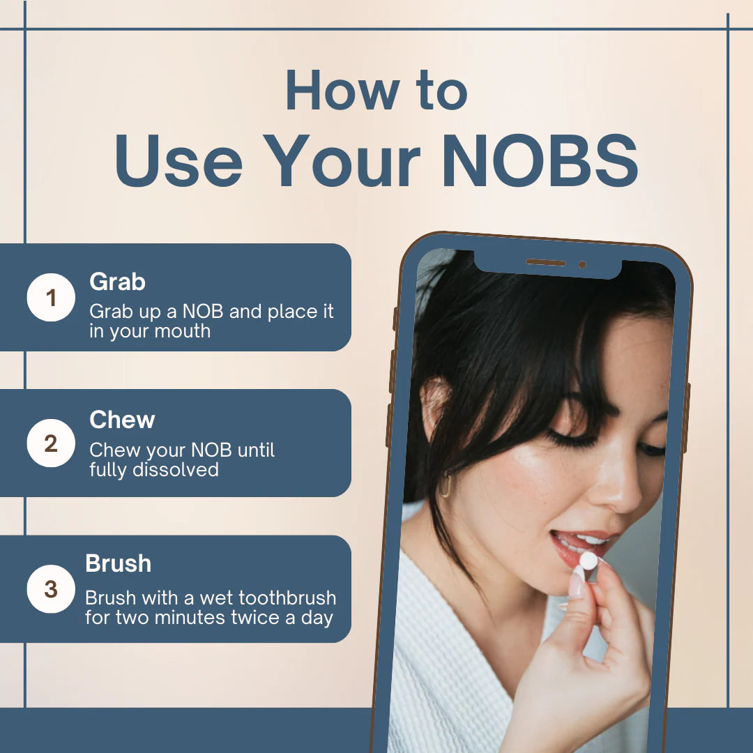 NOBS Toothpaste Tablets - Remineralize with NHA