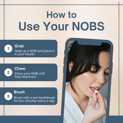 NOBS Toothpaste Tablets - Remineralize with NHA