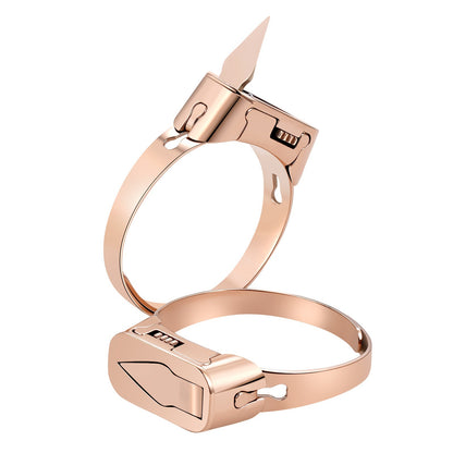 Stylish Stainless Steel Self Defense Ring