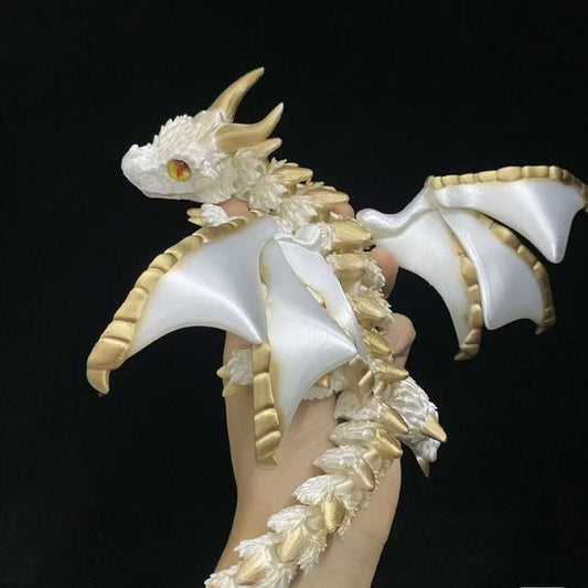 2PCS 12" 3D Printed Dragons with Articulated Wings