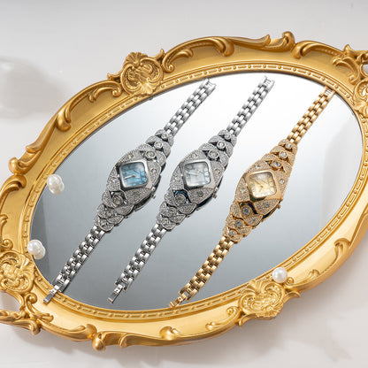 Luxury Full Diamond Bangle Bracelet Watch