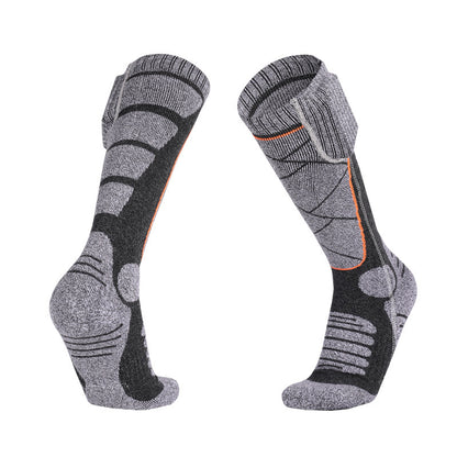 Rechargeable Electric Heated Socks with 2200mAh Power Bank – Winter Foot Warmers