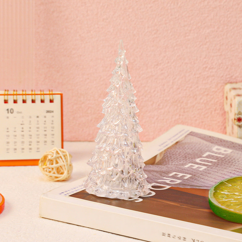 3 Pieces Lighted Christmas Tree Figurine set