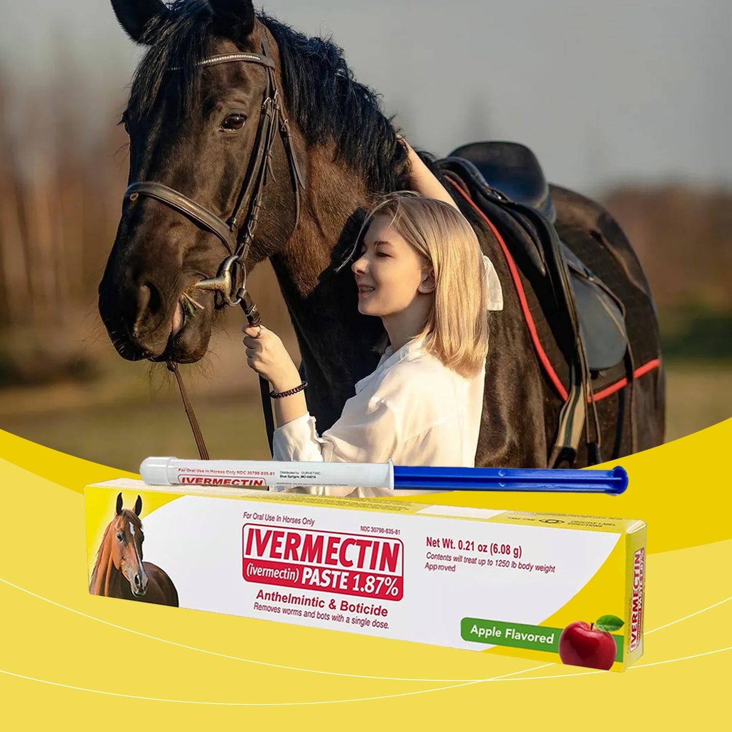 Ivermectin Horse Paste 1.87% – Apple Flavored
