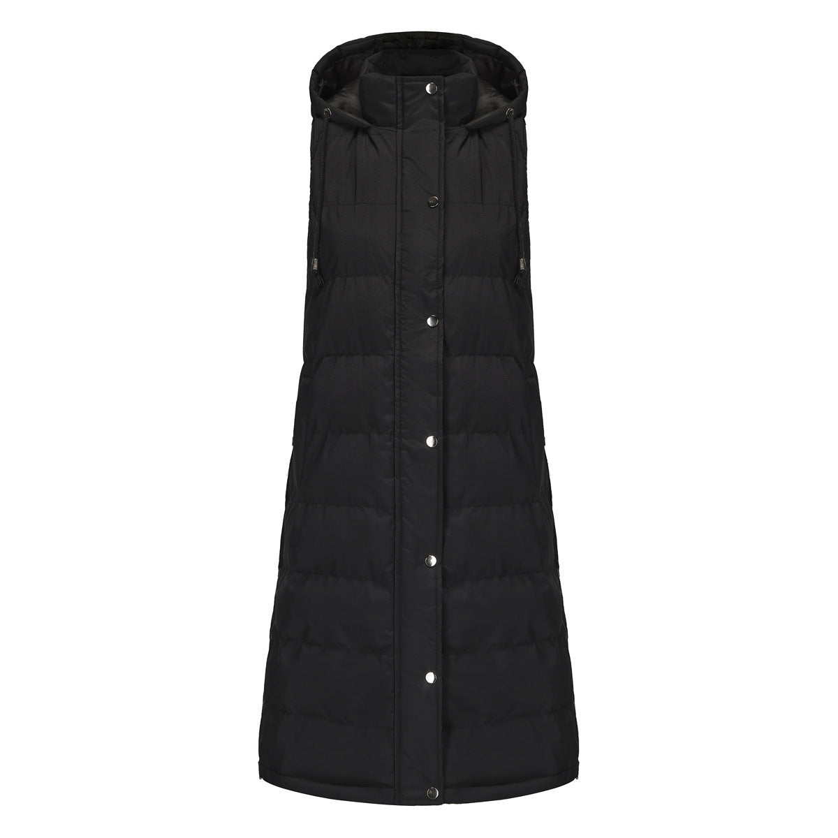 Women With Hood Sleeveless Down Vest