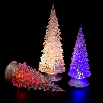 3 Pieces Lighted Christmas Tree Figurine set