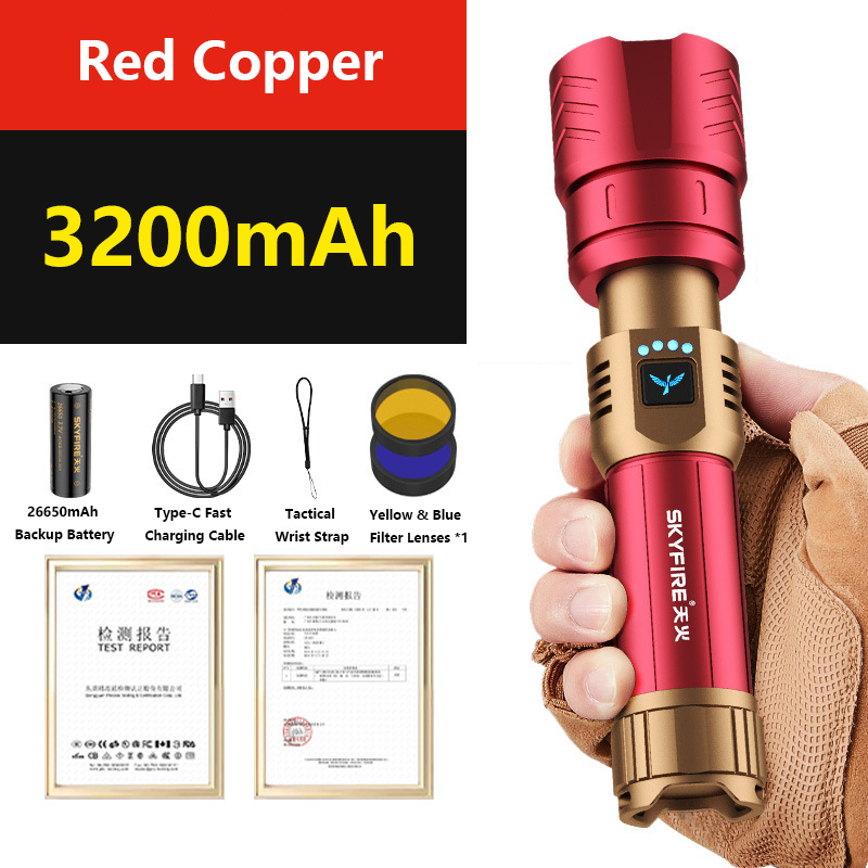 SKYFIRE LED Flashlight – Power Meets Precision