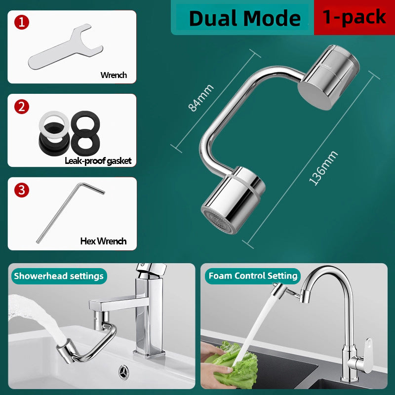 1440° Rotatable Faucet Aerator Extension