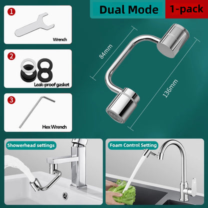 1440° Rotatable Faucet Aerator Extension